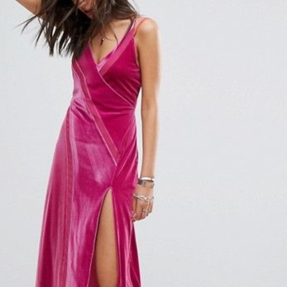 Free People Dresses & Skirts - Free People Spliced Velvet Maxi Dress